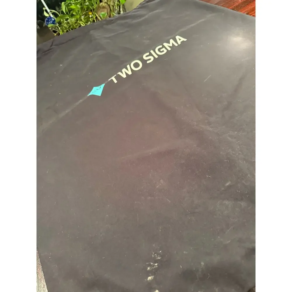 Large Two Sigma Financial Tech Corporate Logo Garment Bag 30x41 Drstrg